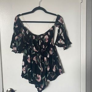 NWT Fashion Nova Romper (I’m A Natural Floral Romper XS)